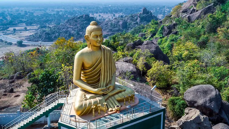 Chhattisgarh lord gautam buddha statue dongargarh rajnandgaon